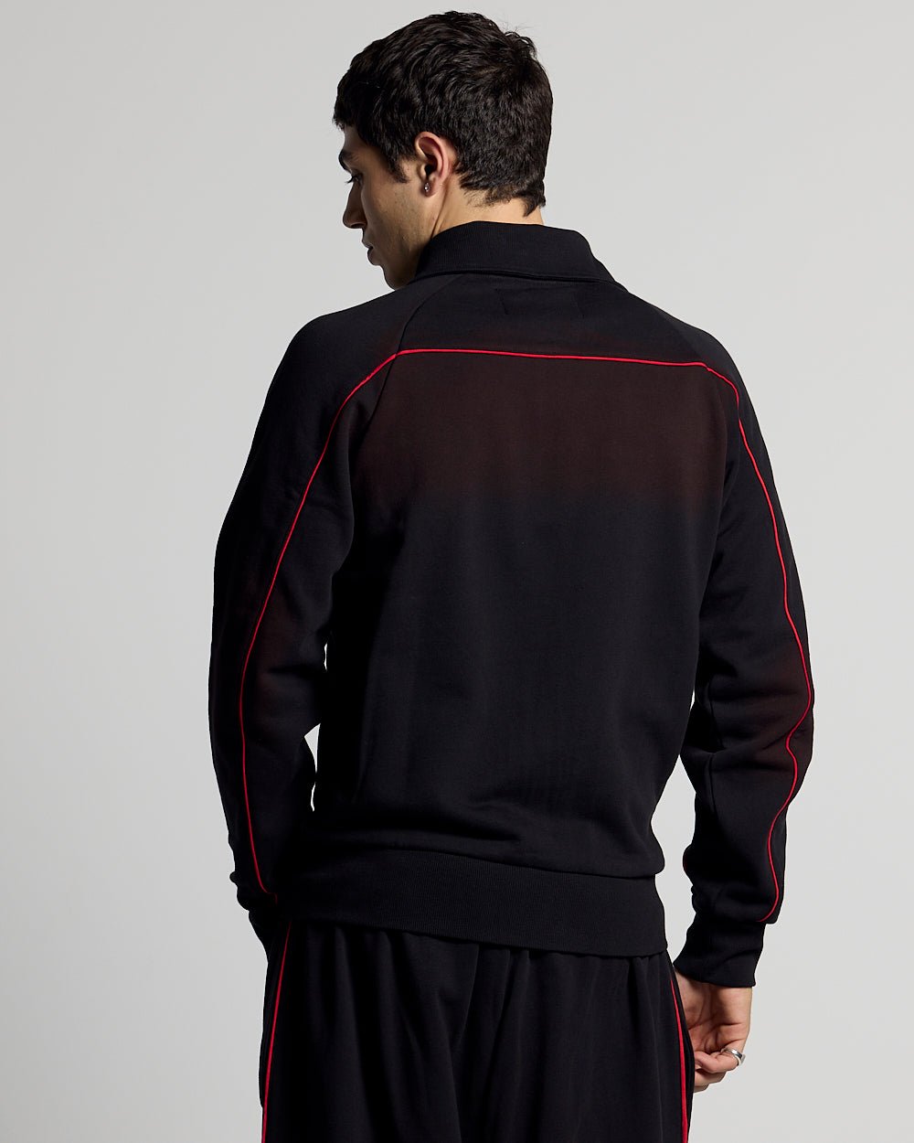 SAVAGE WASHED JACKET BLACK & RED - Cold Culture