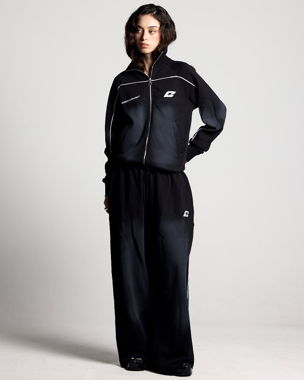 SAVAGE WASHED PANTS BLACK & WHITE - Cold Culture