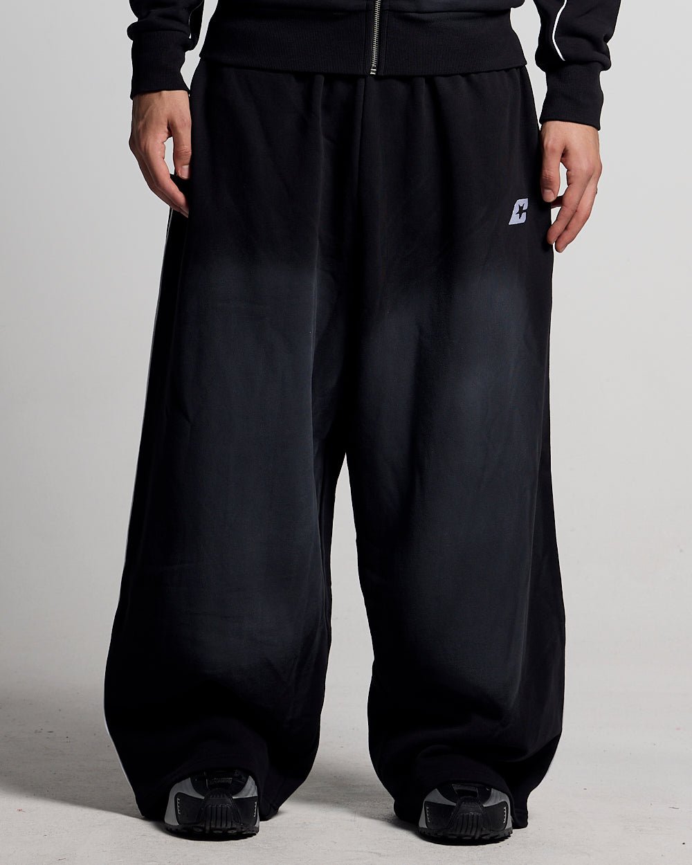 SAVAGE WASHED PANTS BLACK & WHITE - Cold Culture #man