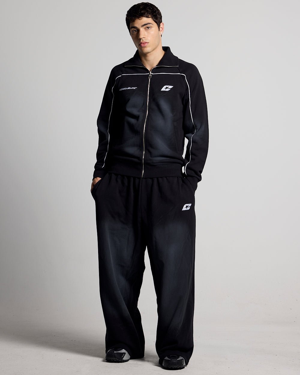 SAVAGE WASHED PANTS BLACK & WHITE - Cold Culture