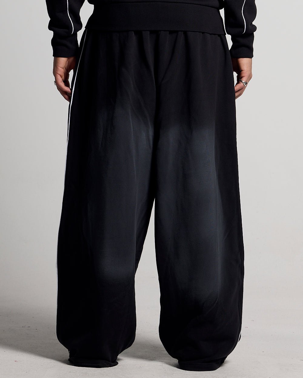 SAVAGE WASHED PANTS BLACK & WHITE - Cold Culture