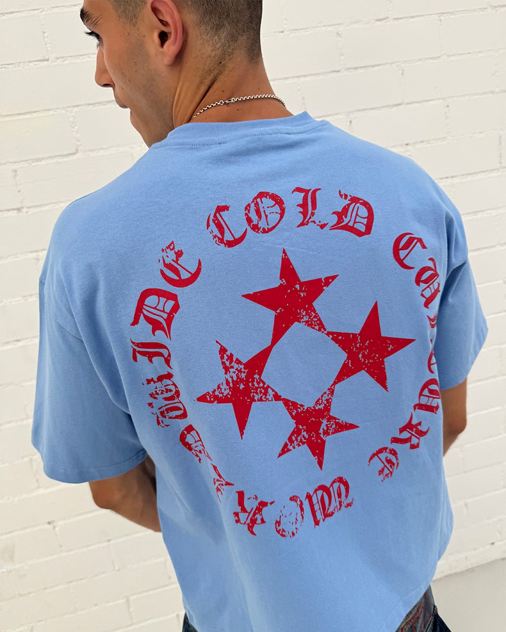 SCATTER TEE BLUE - Cold Culture