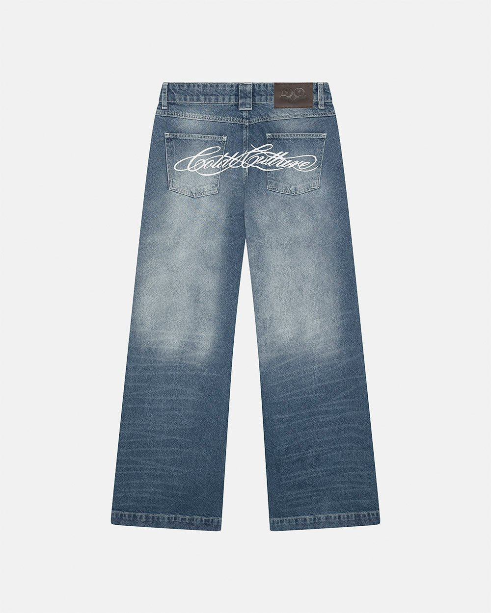 SCRIPT BOOTCUT JEANS BLUE - Cold Culture
