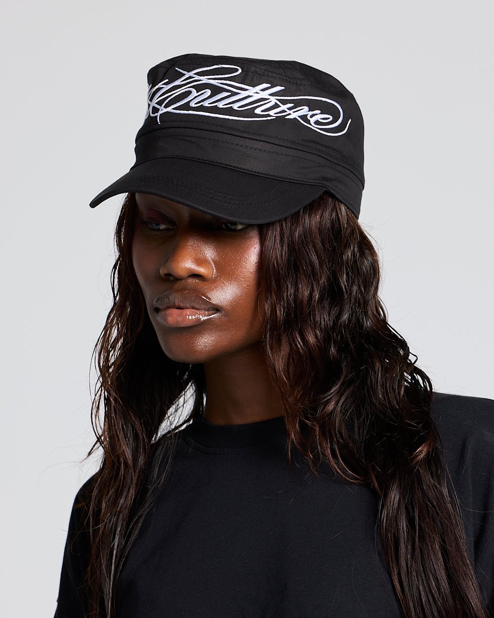 SCRIPT CAP BLACK - Cold Culture