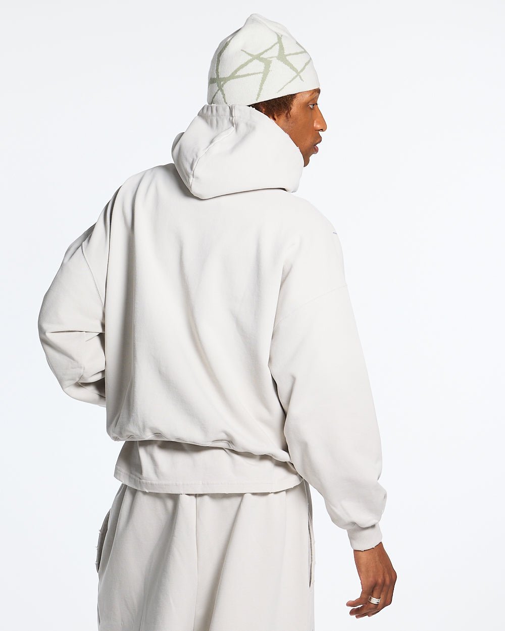 SCRIPT HOODIE LIGHT GREY - COLD CULTURE