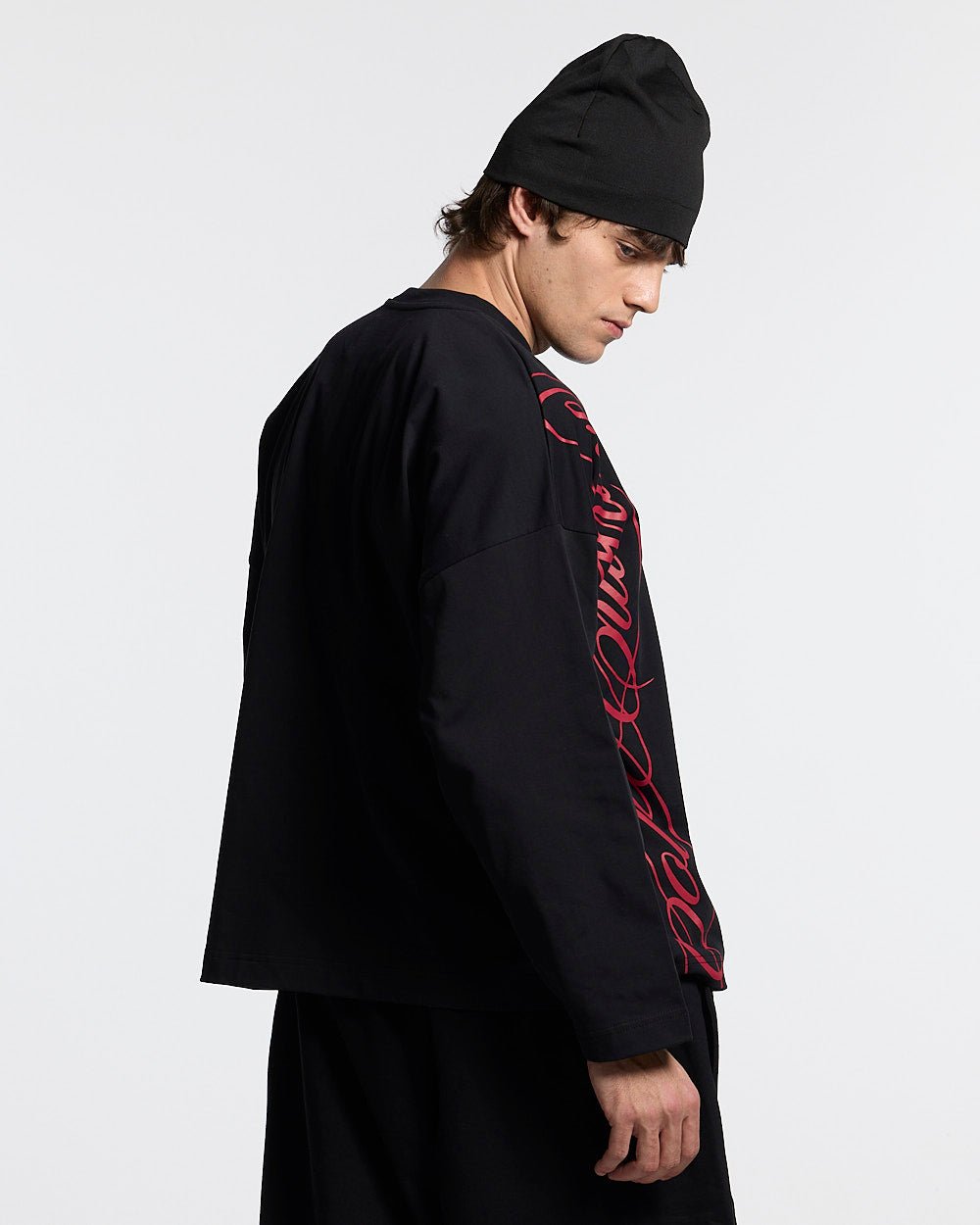 SCRIPT LONGSLEEVE BLACK - Cold Culture #man