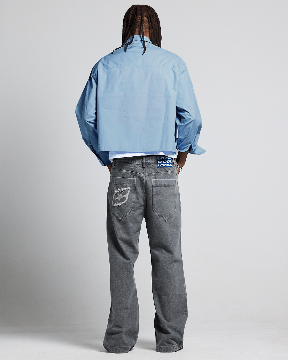 SCRIPT SHIRT BABY BLUE - Cold Culture