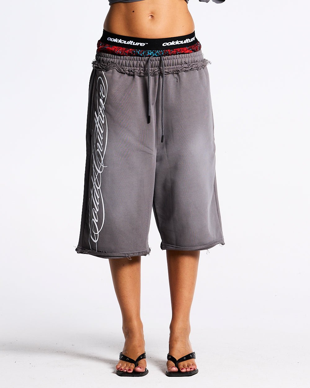SCRIPT SHORT ANTRACITE GREY - COLD CULTURE