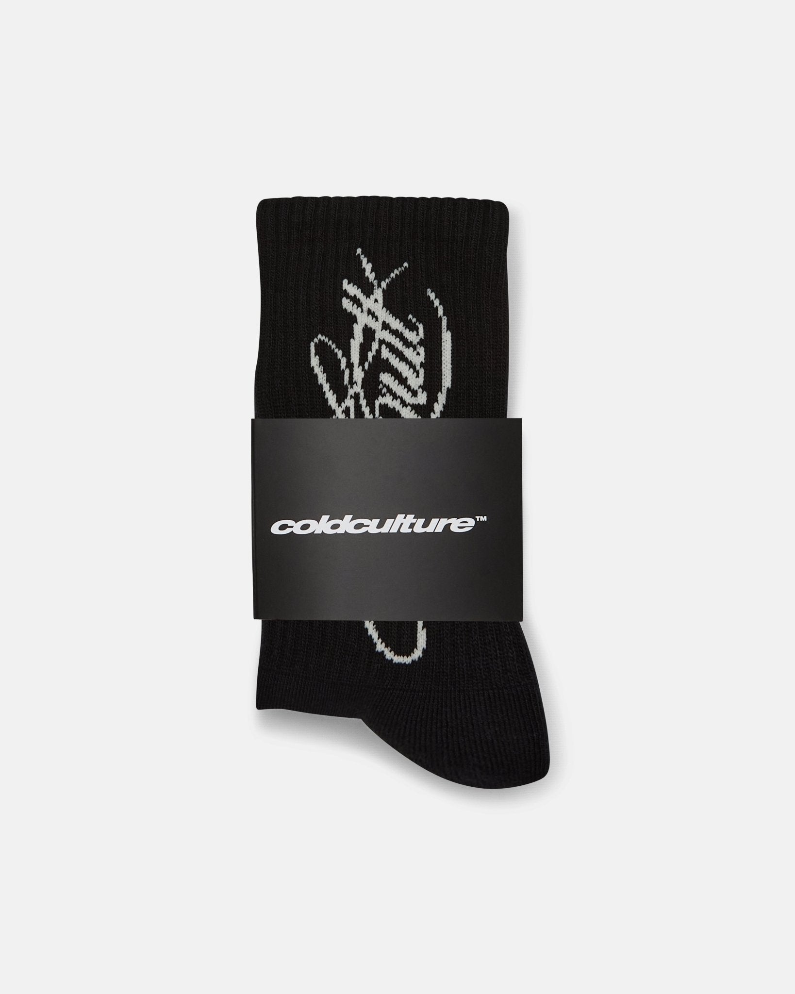 SCRIPT SOCKS PACK BLACK - Cold Culture