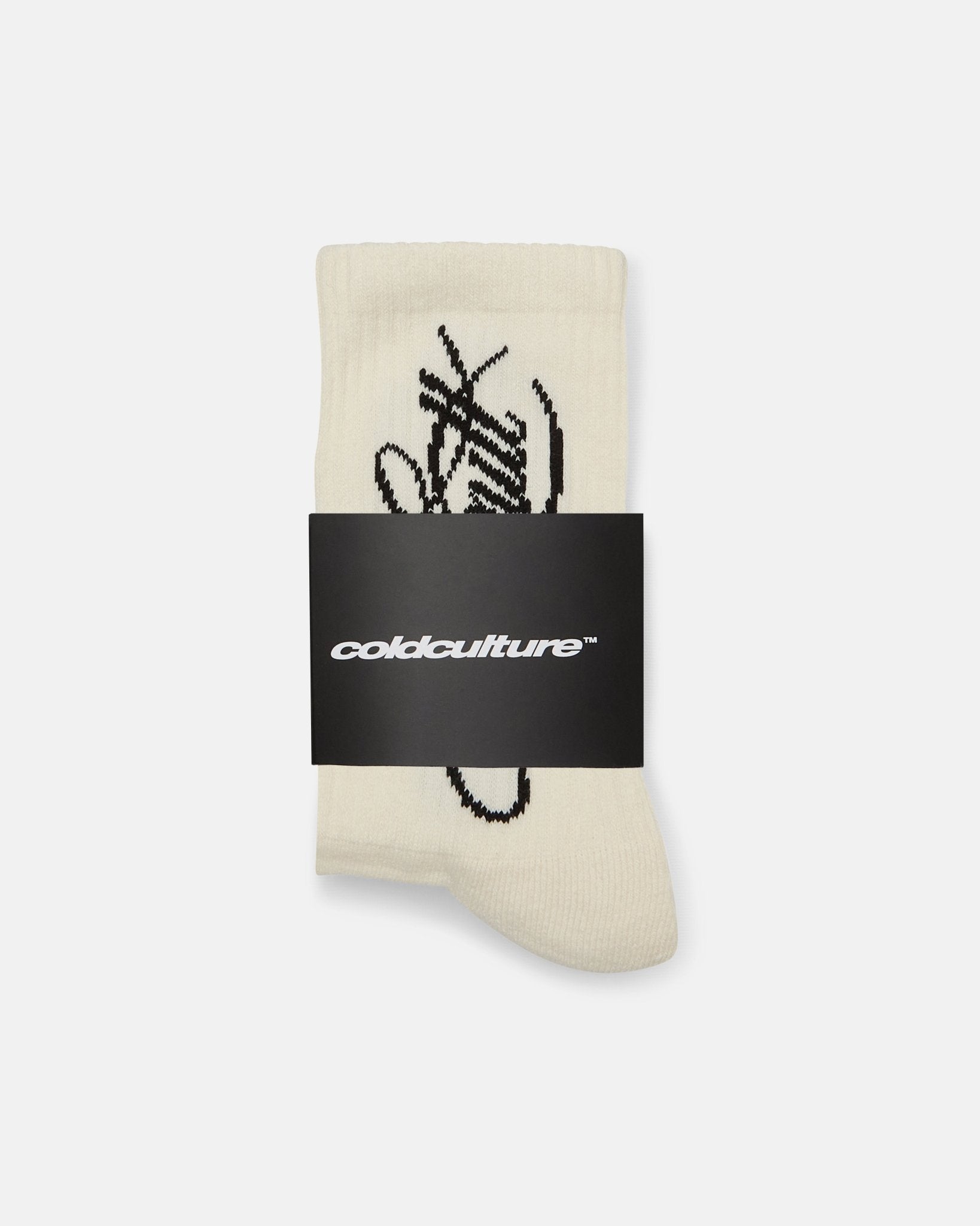 SCRIPT SOCKS PACK OFF WHITE - Cold Culture