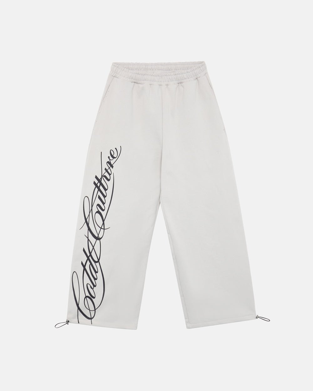 SCRIPT SWEATPANTS LIGHT GREY - COLD CULTURE