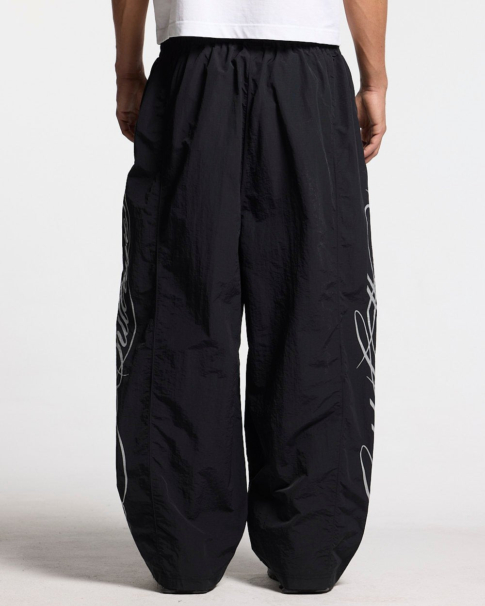 SCRIPT TECH PANTS BLACK - Cold Culture