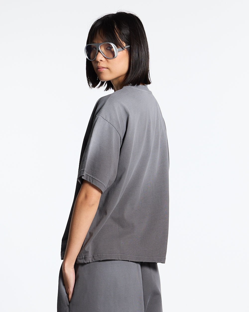 SCRIPT TEE ANTRACITE GREY - COLD CULTURE