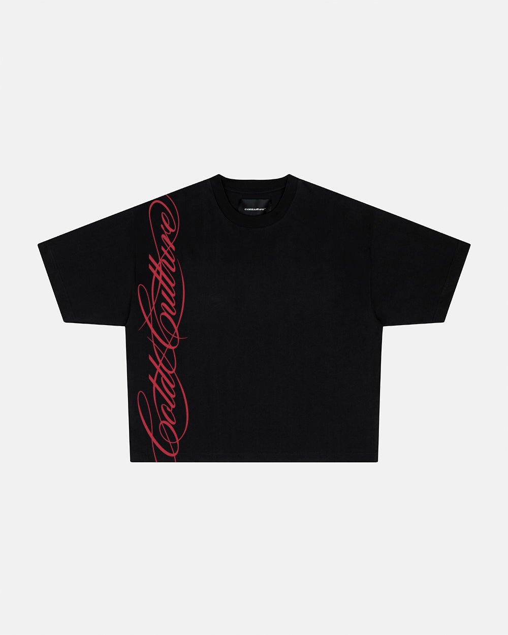 SCRIPT TEE BLACK - Cold Culture