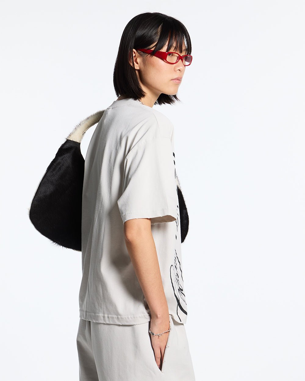 SCRIPT TEE LIGHT GREY - COLD CULTURE