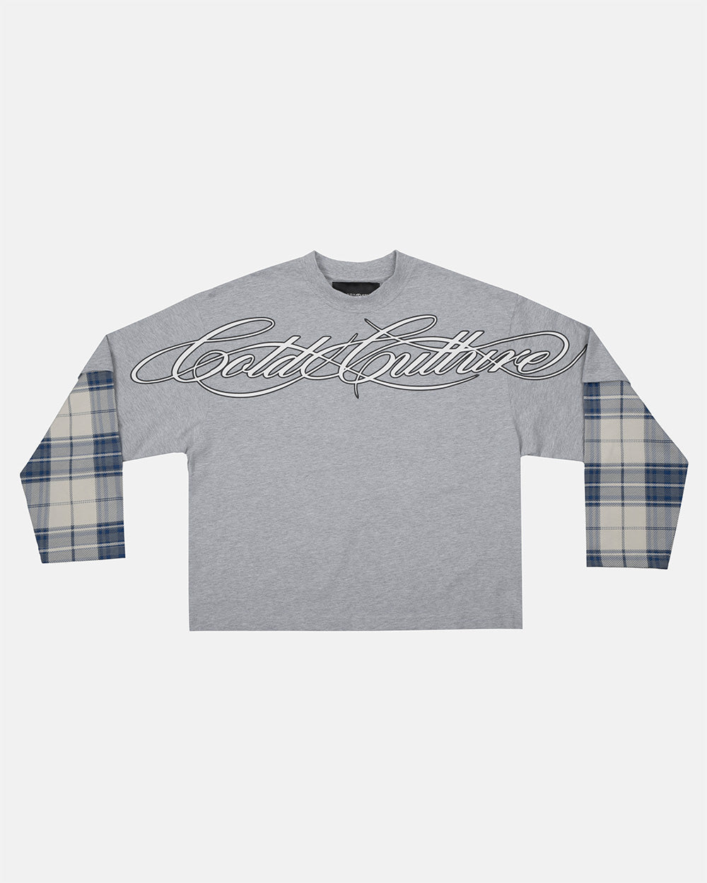 SCRIPT DOUBLE LONGSLEEVE GREY VIGORE