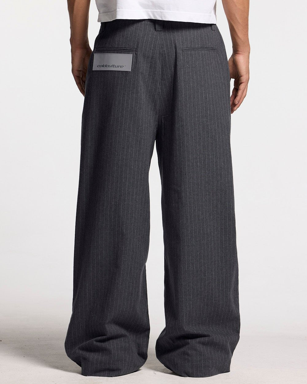 SEAM EFFECT LINE PANTS GREY - Cold Culture #man