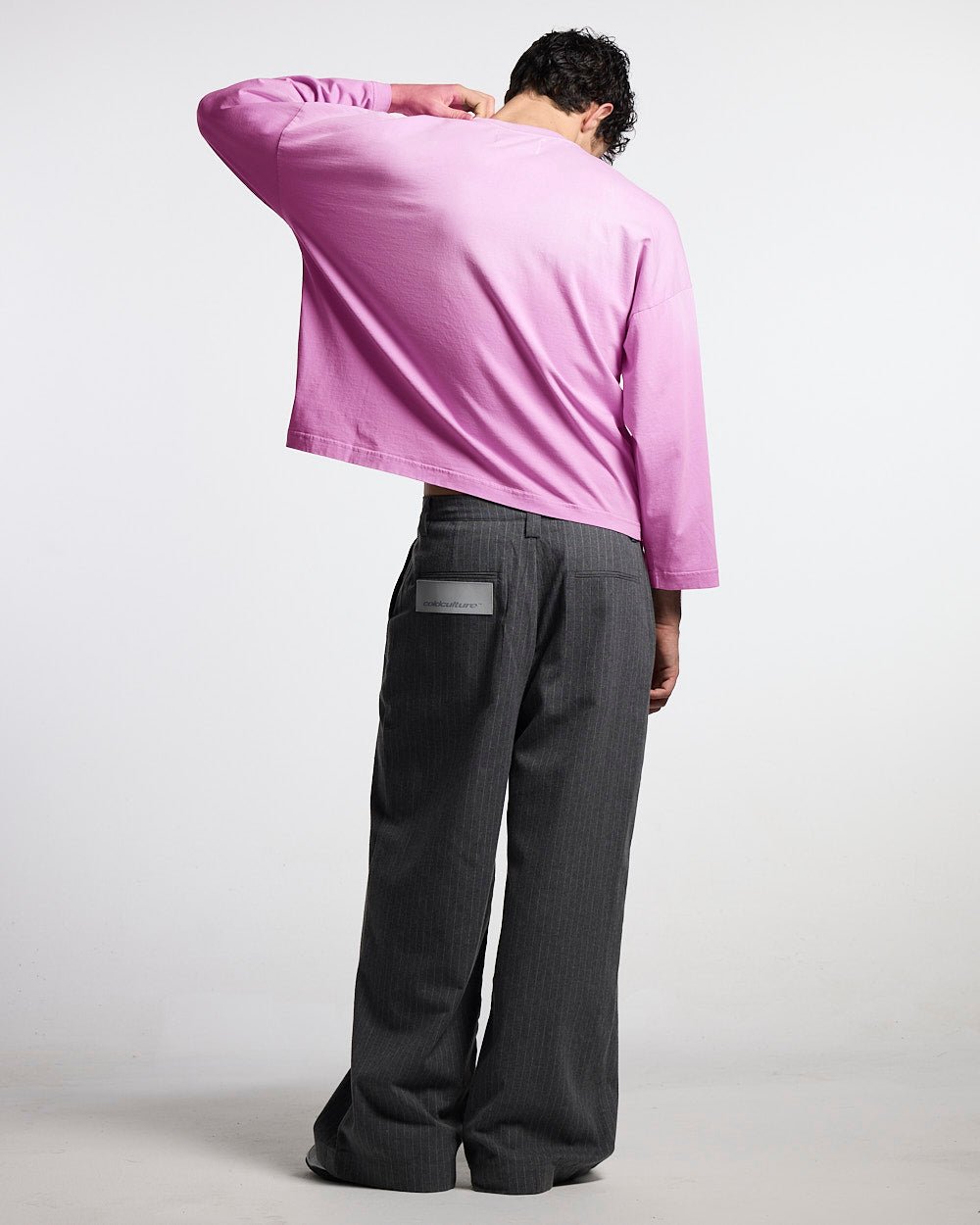 SEAM EFFECT LINE PANTS GREY - Cold Culture #man