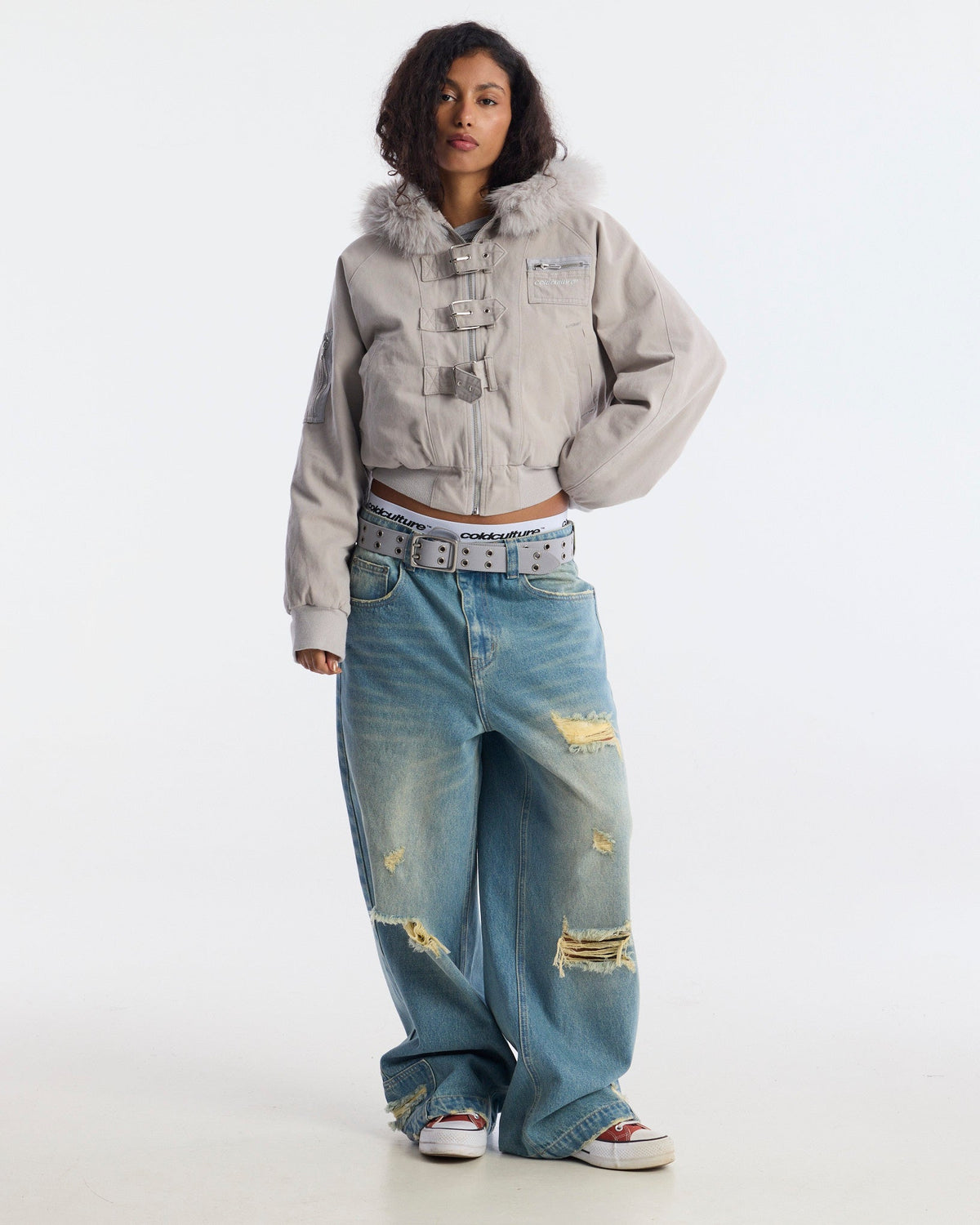 SHACKLE BOMBER OFF WHITE - Cold Culture
