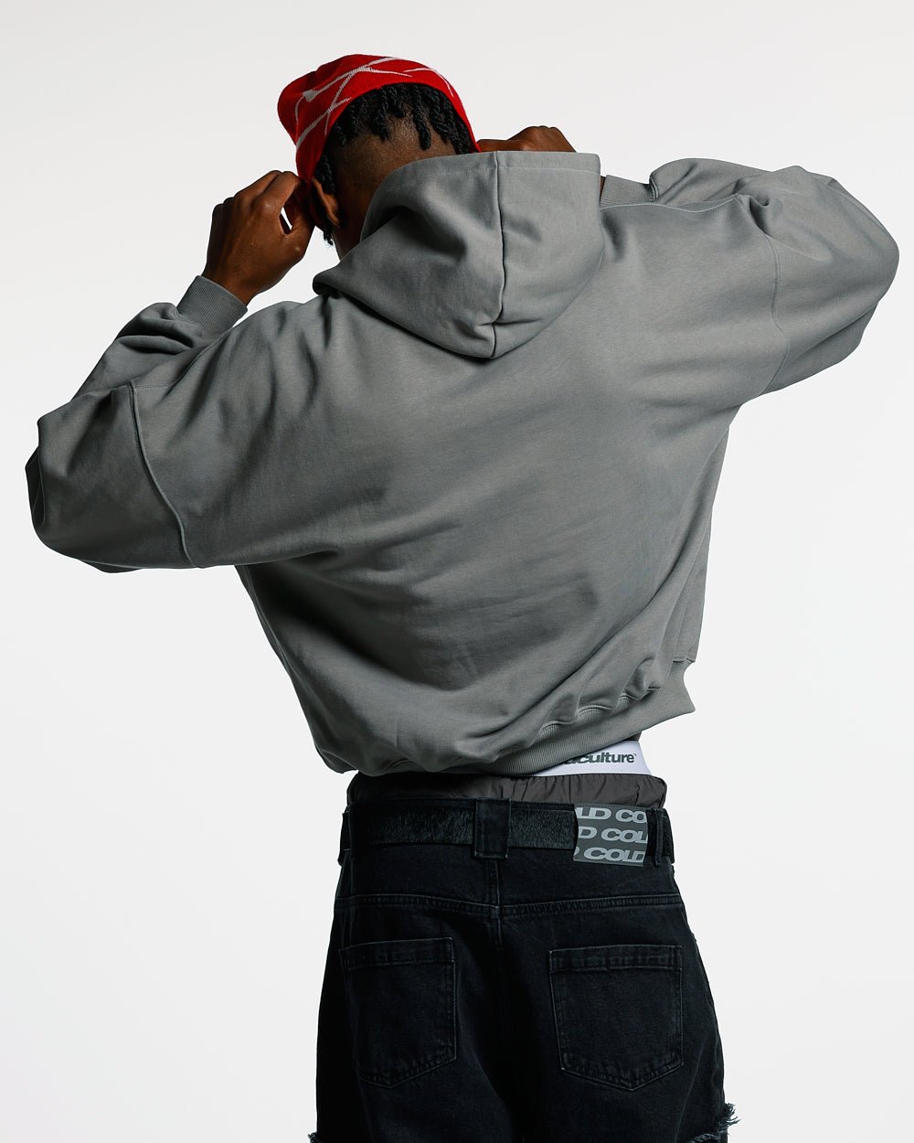SHINY CULT HOODIE DARK GREY - COLD CULTURE