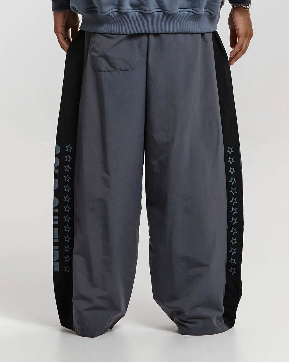SIDE STRIPE STARS SWEATPANTS DARK GREY - COLD CULTURE