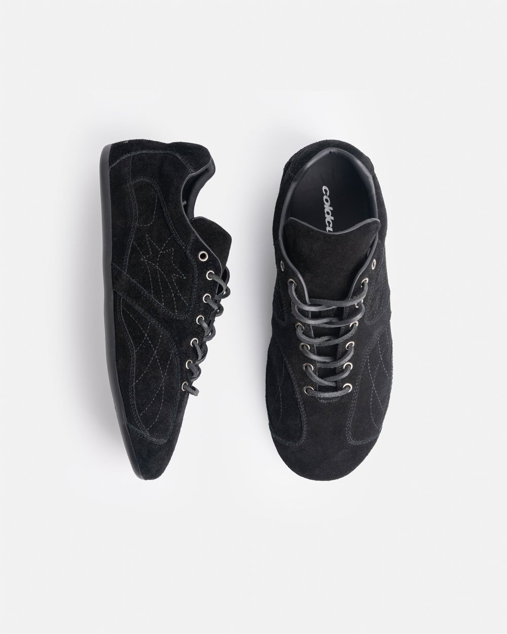 SILENT CODE SNEAKERS SUEDE BLACK - Cold Culture