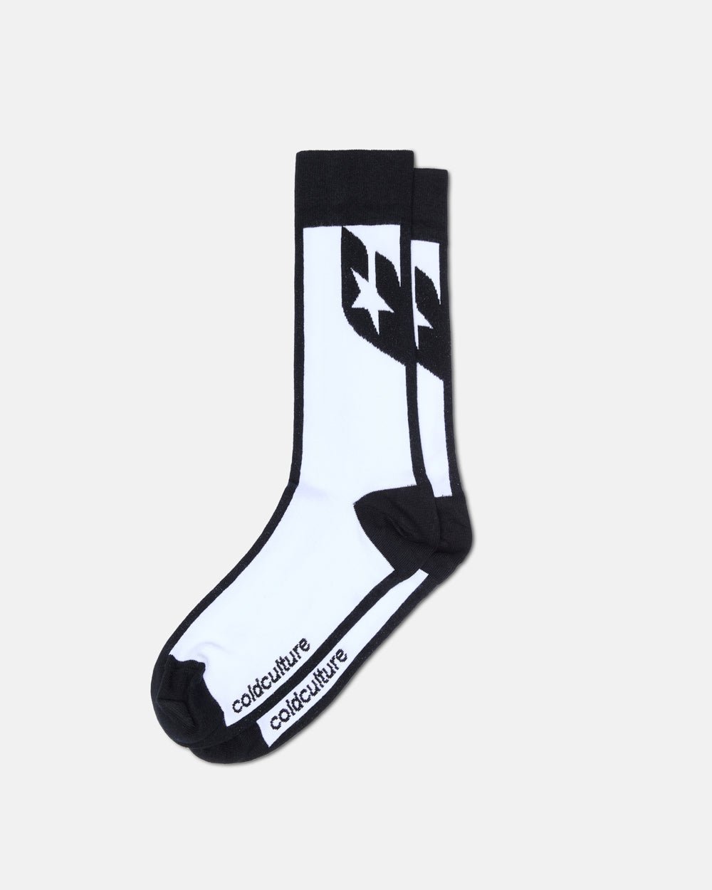 SILHOUETTE SOCKS BLACK/ WHITE - Cold Culture