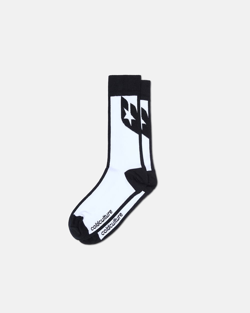 SILHOUETTE SOCKS BLACK/ WHITE - COLD CULTURE