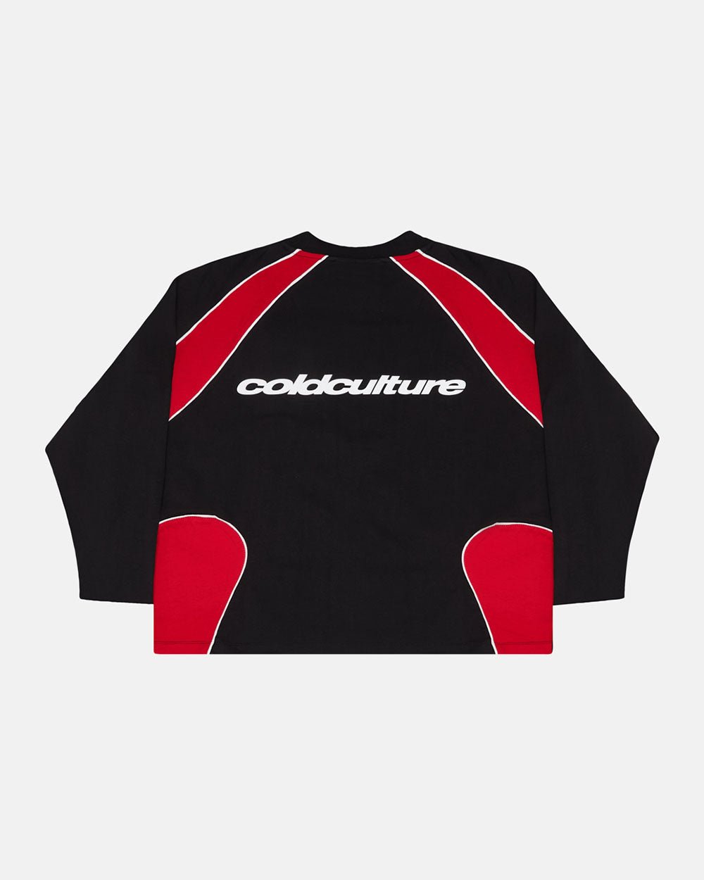 SLIDER LONGSLEEVE TEE BLACK & RED - COLD CULTURE