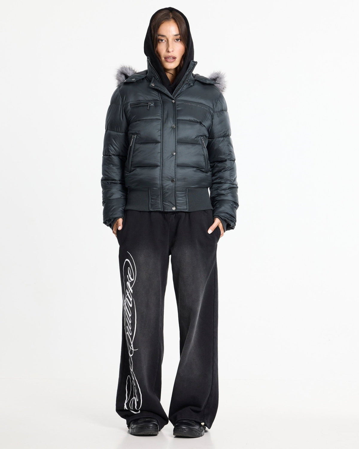 SLOPE PUFFER GREY - Cold Culture #woman