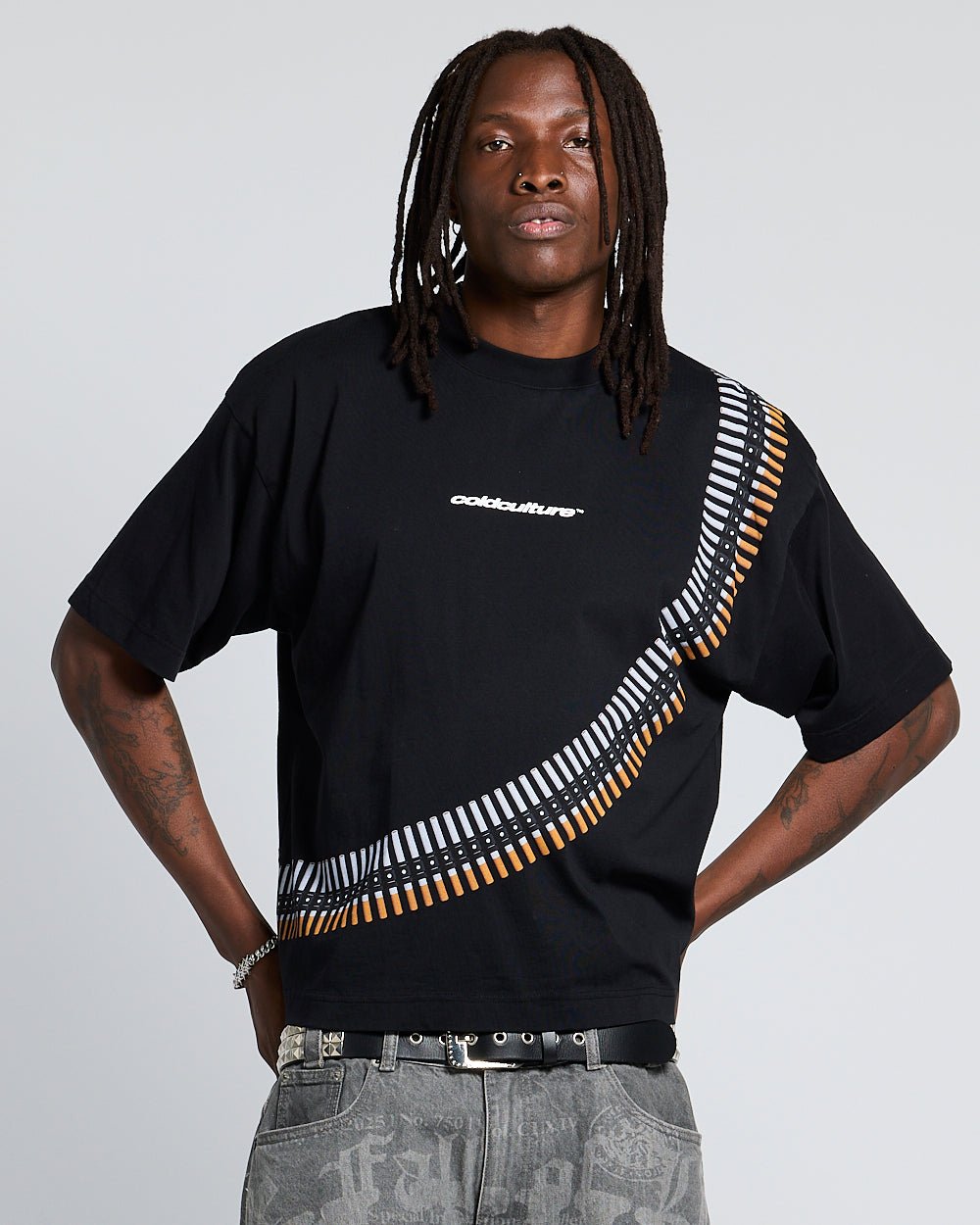 SMOKE BULLETS TEE BLACK - Cold Culture #man