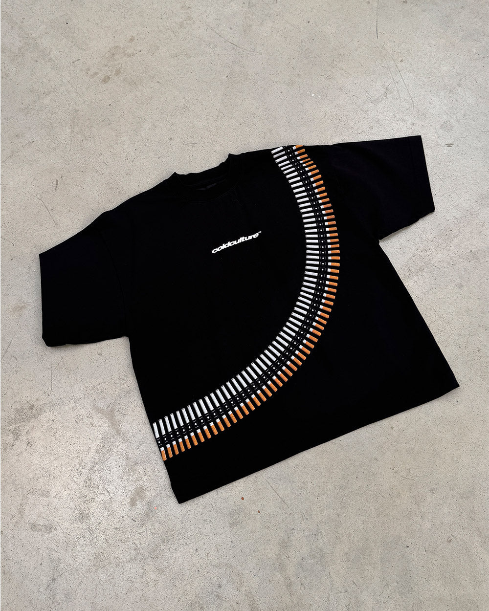 SMOKE BULLETS TEE BLACK - Cold Culture