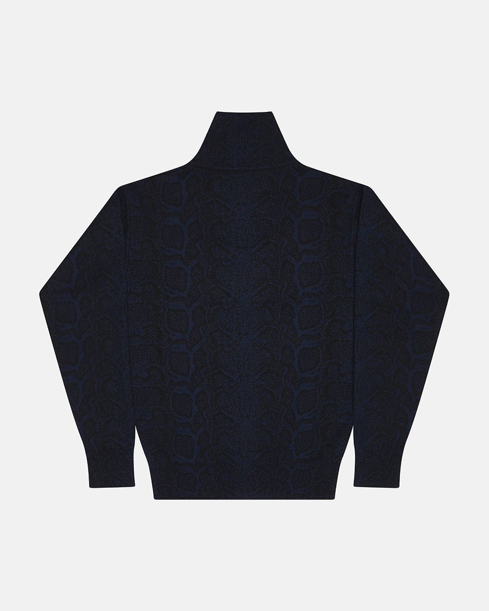 SNAKE ZIP KNIT DARK BLUE - Cold Culture