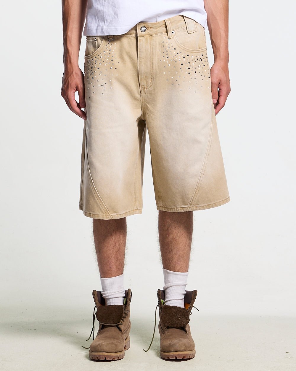SPARK SHORTS BEIGE - Cold Culture
