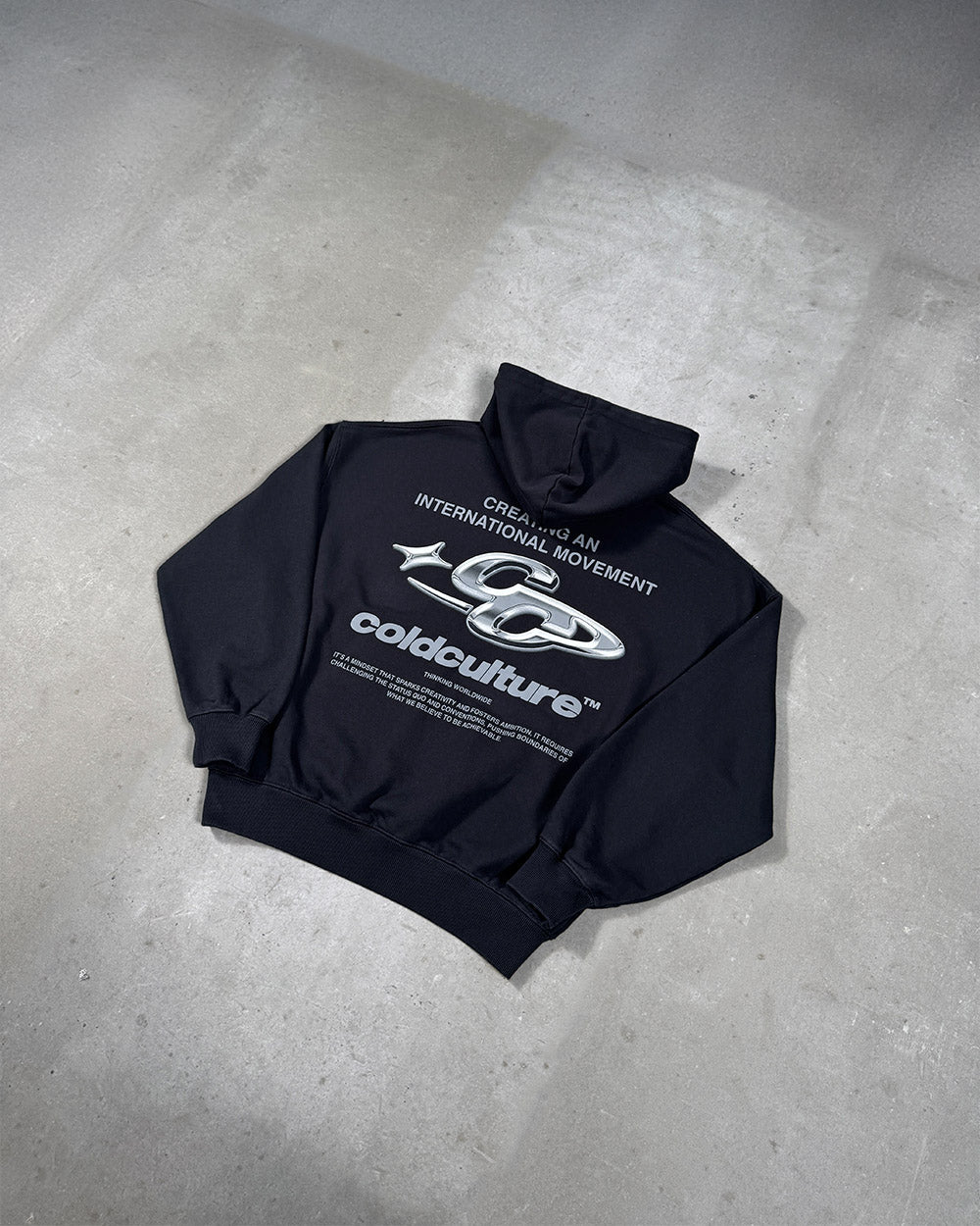 SPARKLY HOODIE BLACK - Cold Culture