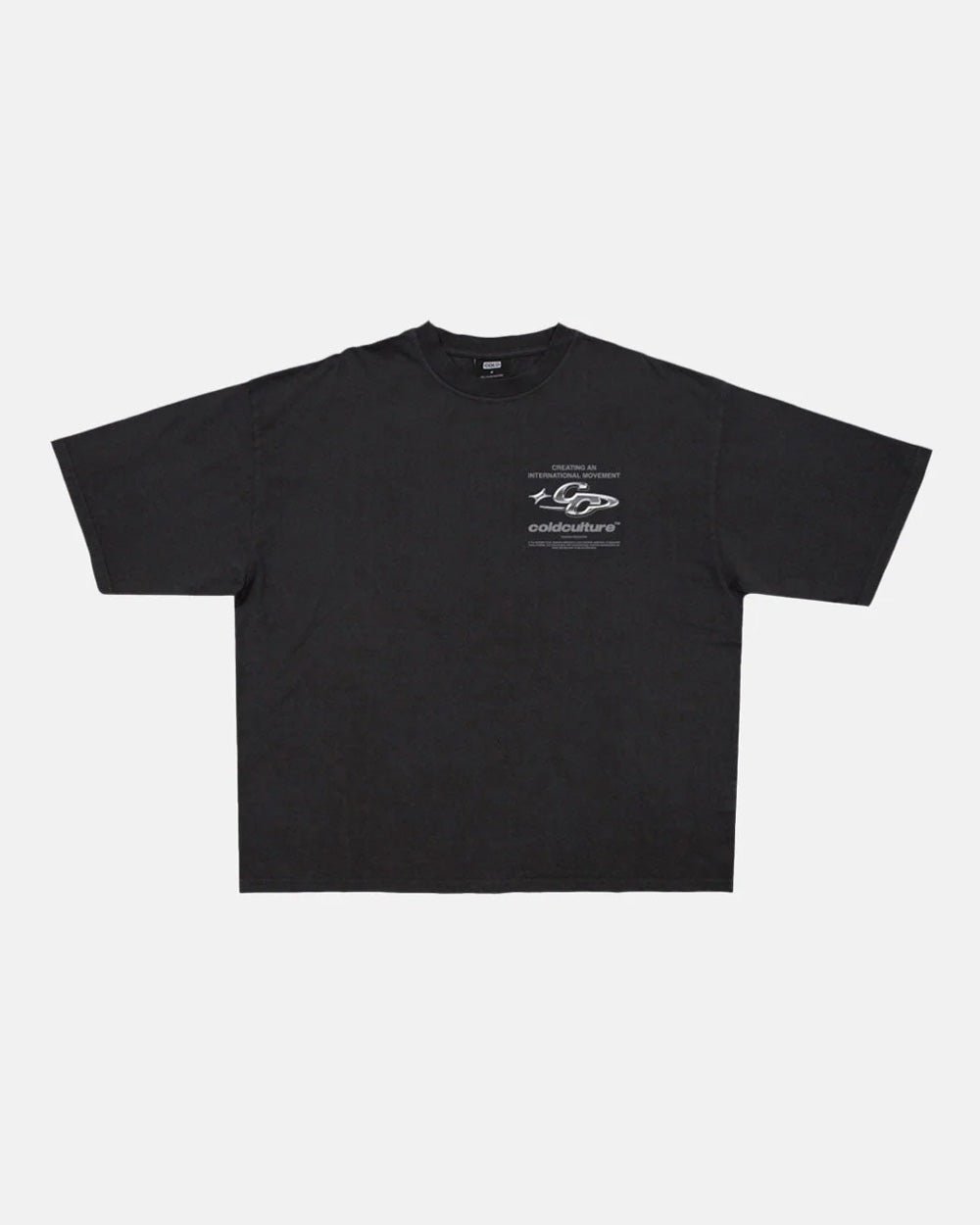 SPARKLY TEE BLACK - Cold Culture