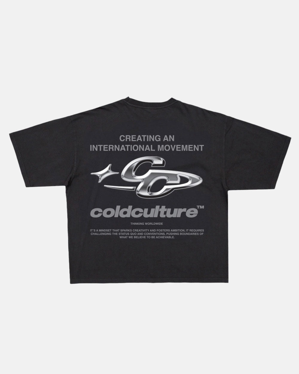 SPARKLY TEE BLACK - COLD CULTURE