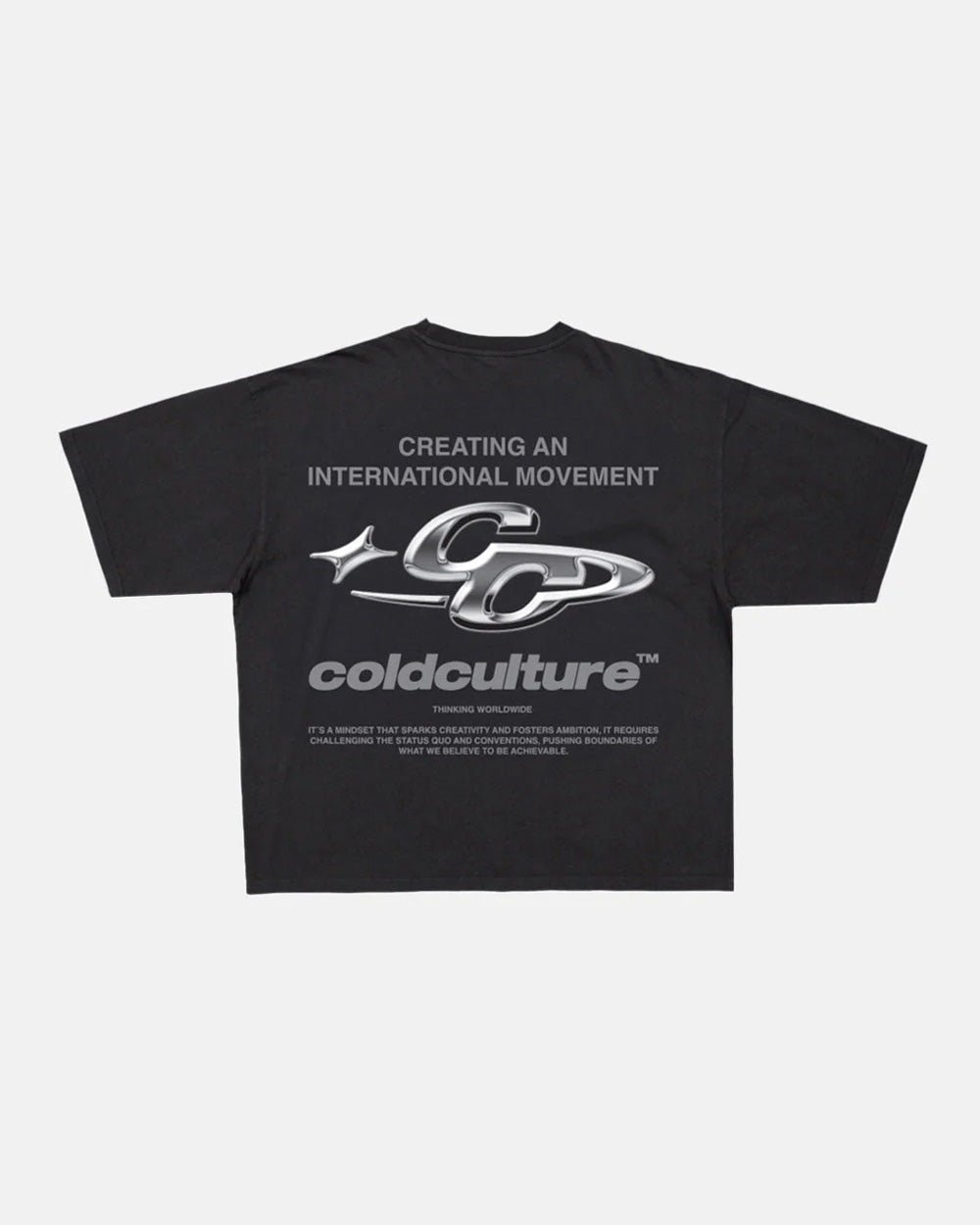 SPARKLY TEE BLACK - Cold Culture