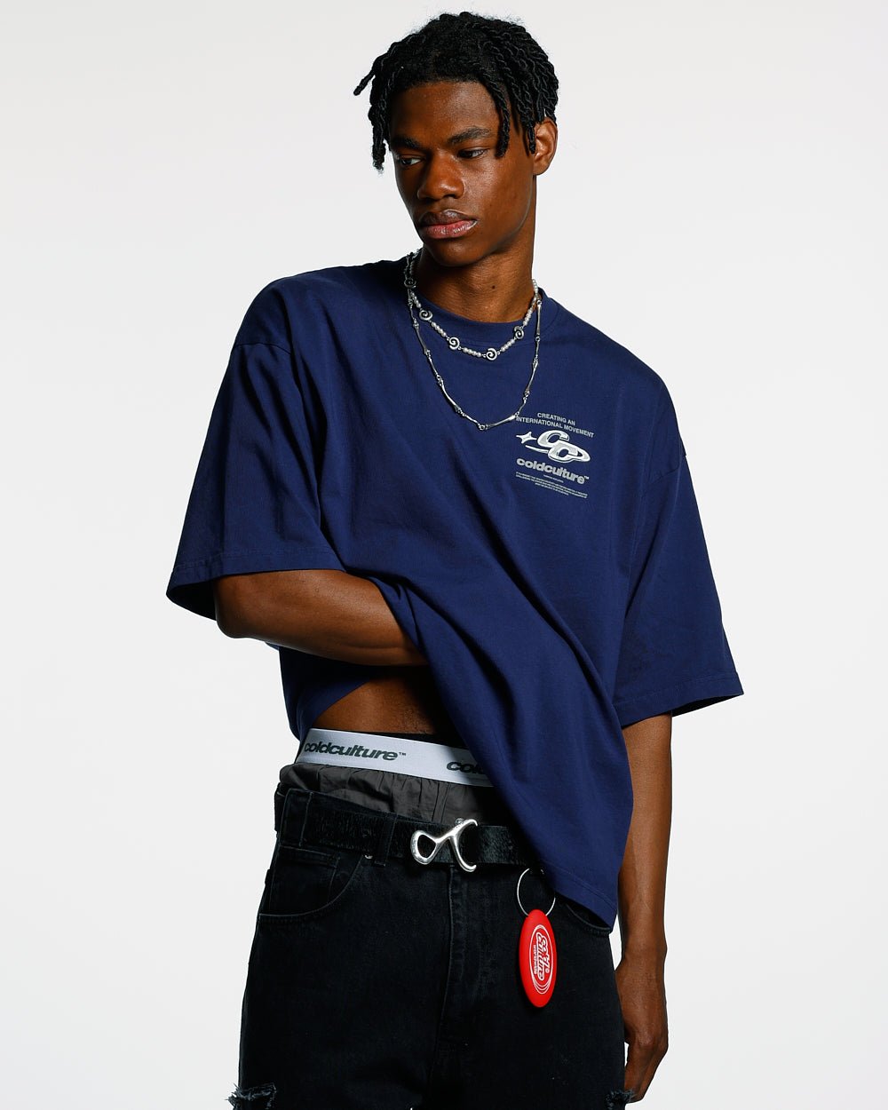 SPARKLY TEE COSMIC BLUE - COLD CULTURE #man