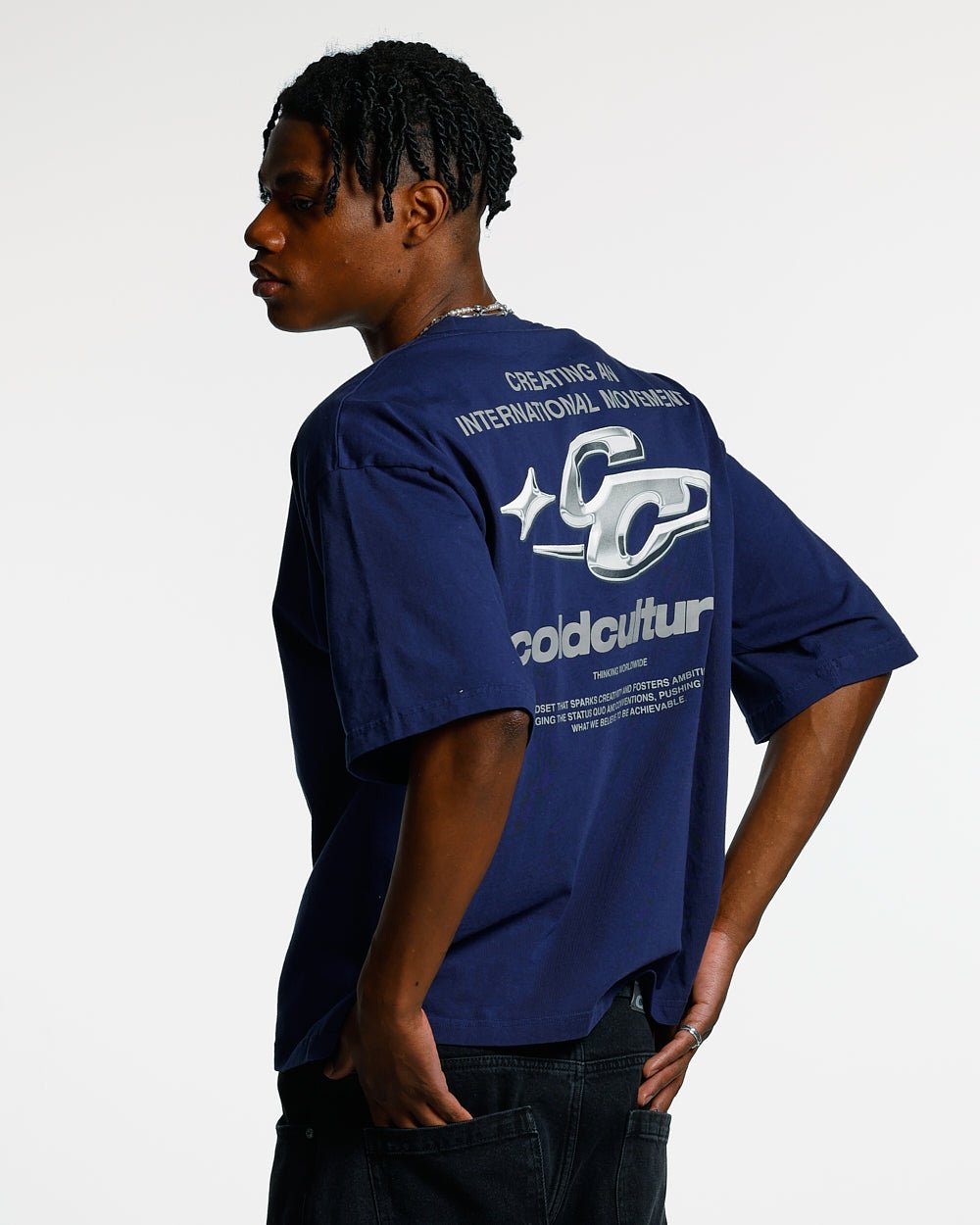 SPARKLY TEE COSMIC BLUE - COLD CULTURE