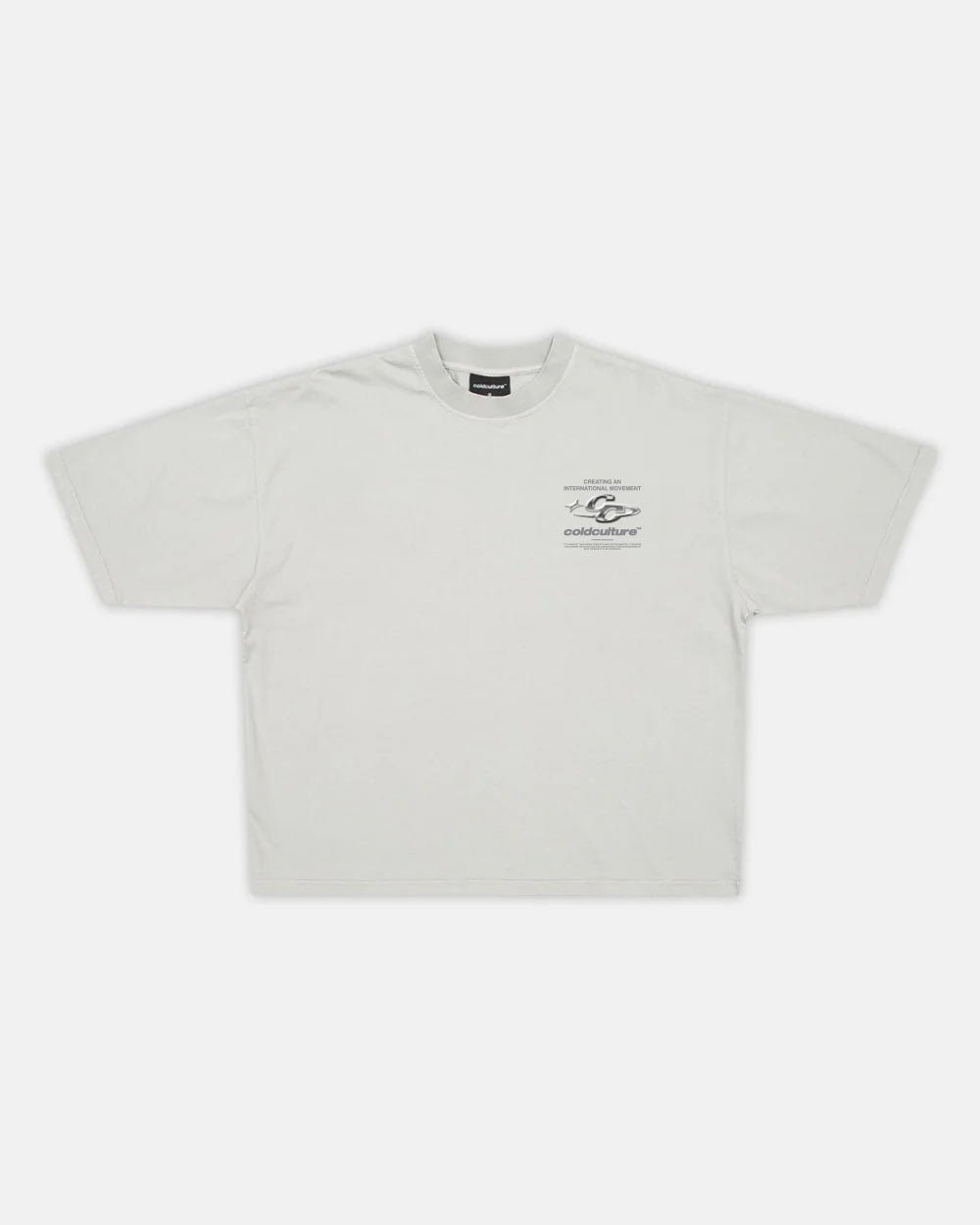 SPARKLY TEE LIGHT GREY - COLD CULTURE