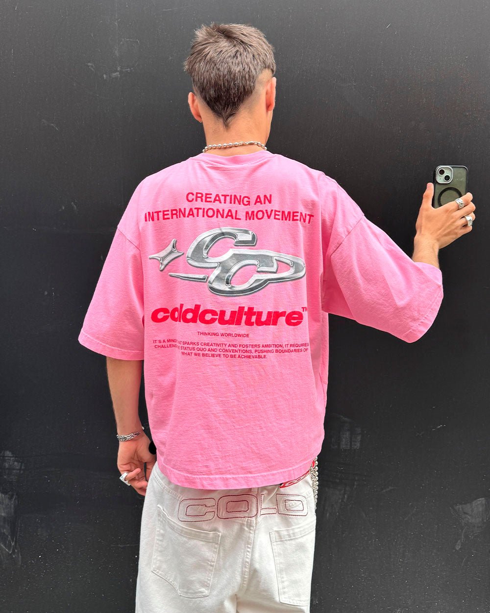SPARKLY TEE PINK - COLD CULTURE
