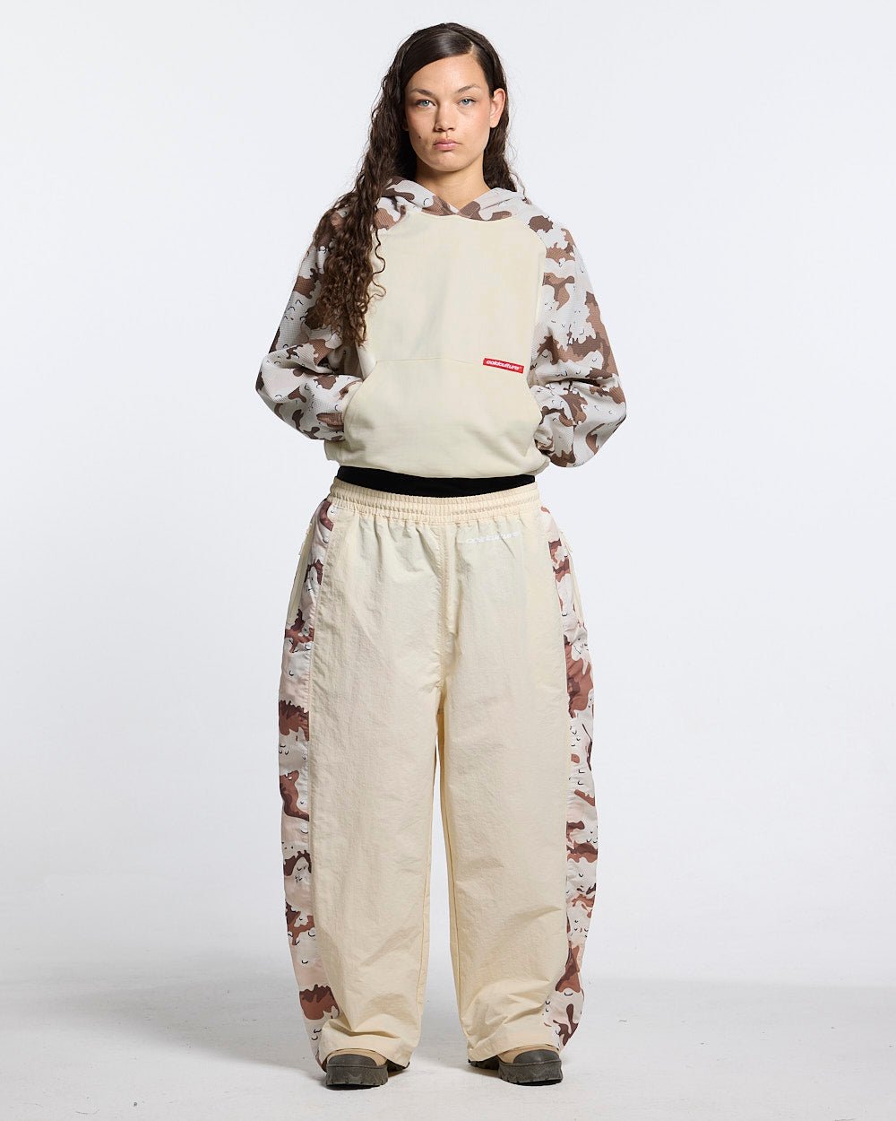 SPIDER PANTS BEIGE & CAMO - #woman