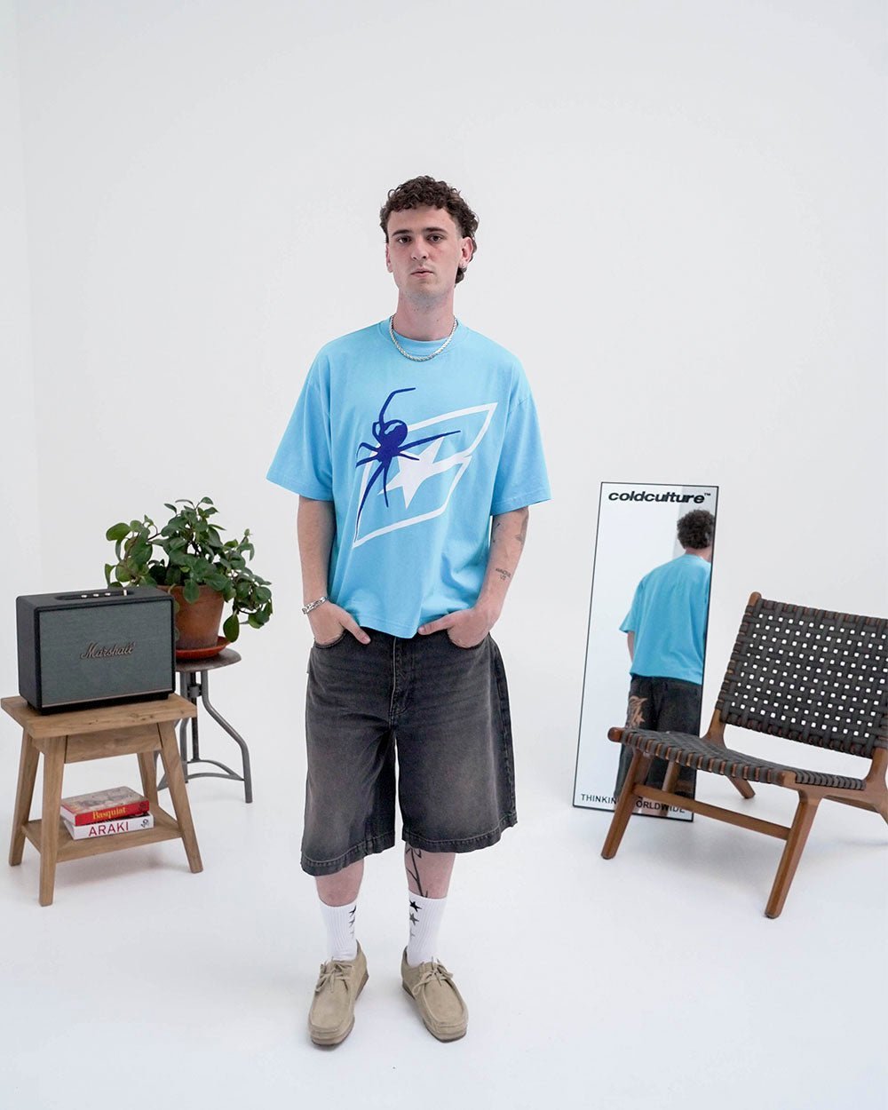 SPIDER TEE BLUE - COLD CULTURE