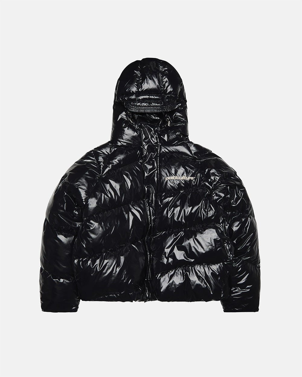 SPIRAL PUFFER GLOSSY BLACK - Main Image