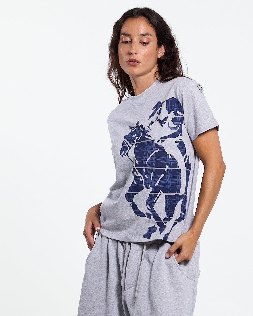 STALLION TEE HEATHER GREY - Cold Culture #woman