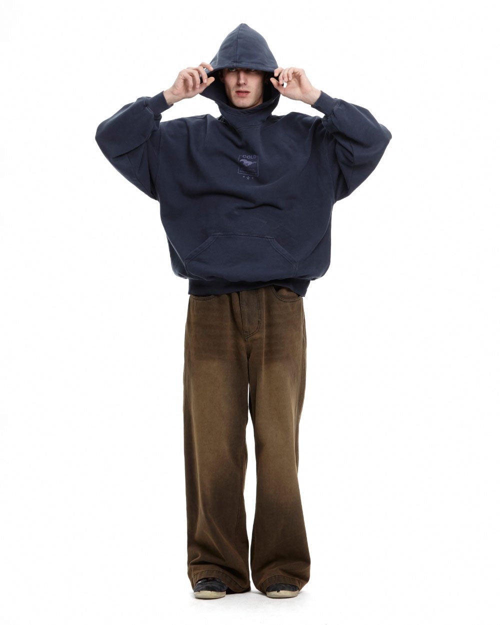 STAR - HORSE HOODIE NIGHT BLUE - COLD CULTURE #man