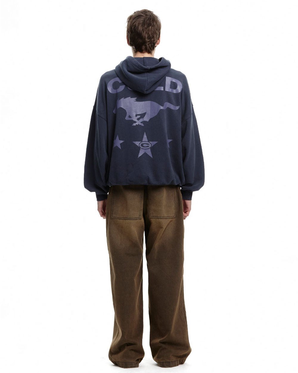 STAR - HORSE HOODIE NIGHT BLUE - COLD CULTURE #man