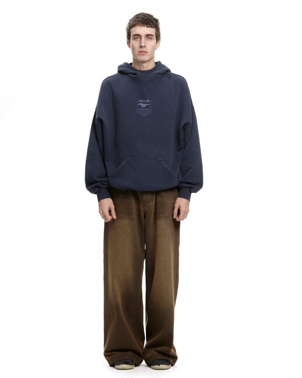 STAR - HORSE HOODIE NIGHT BLUE - COLD CULTURE #man