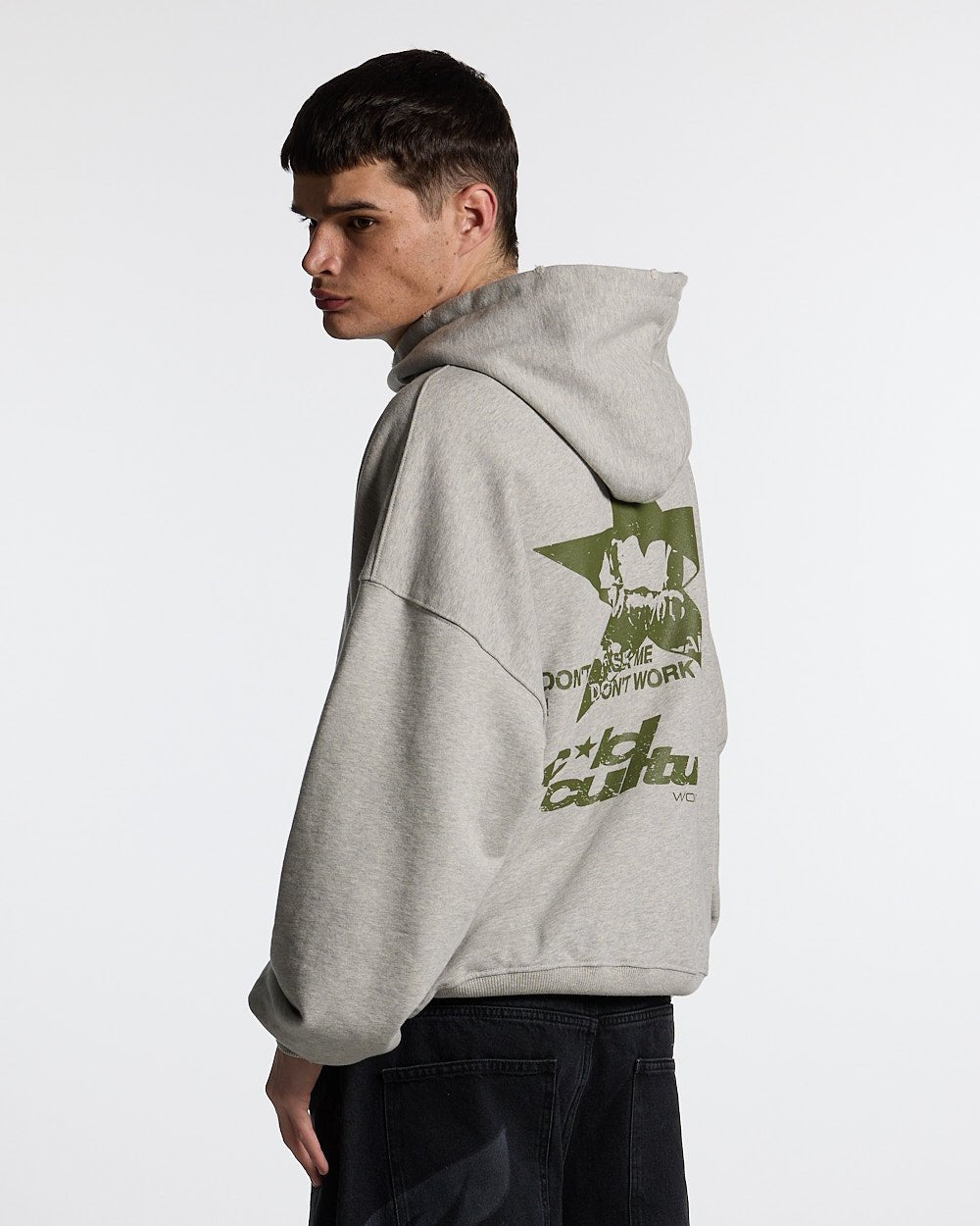 STAR TEETH HOODIE ASH GREY - COLD CULTURE